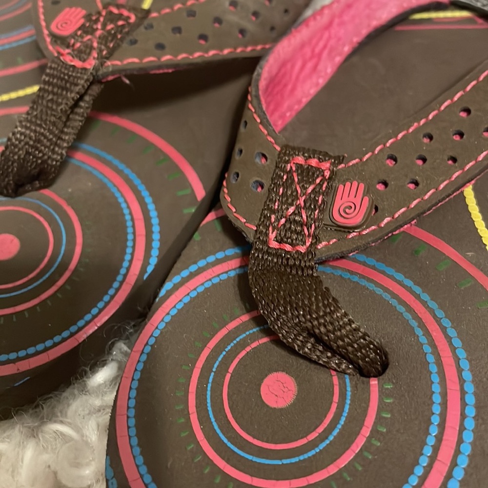 Teva Brown Flip Flops - Picture 2 of 4
